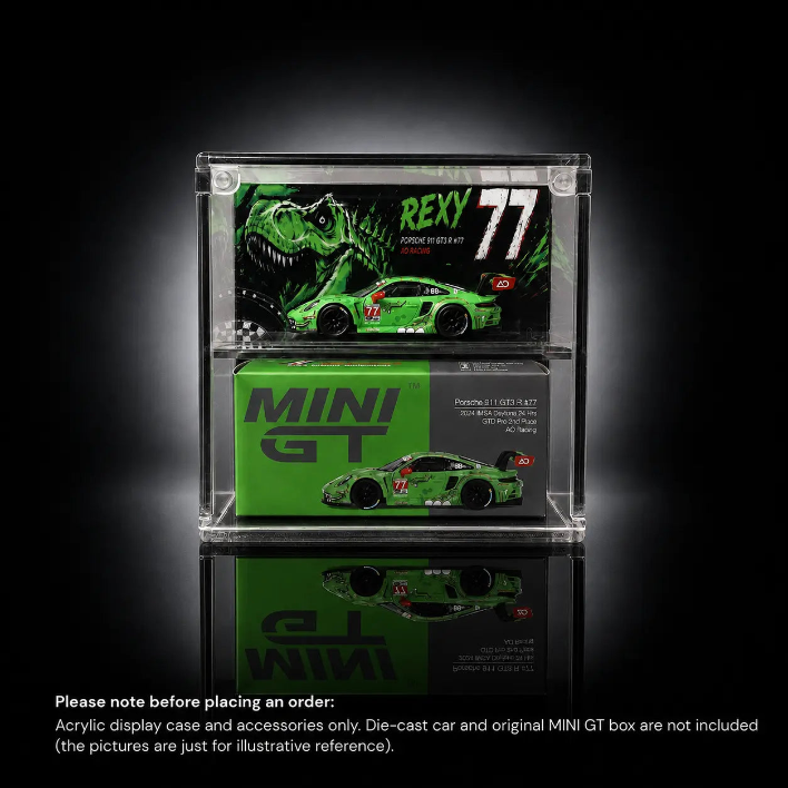 Porsche 911 GT3 R #77 Rexy: Bring the Dinosaur Racer Into Your 1:64 Collection