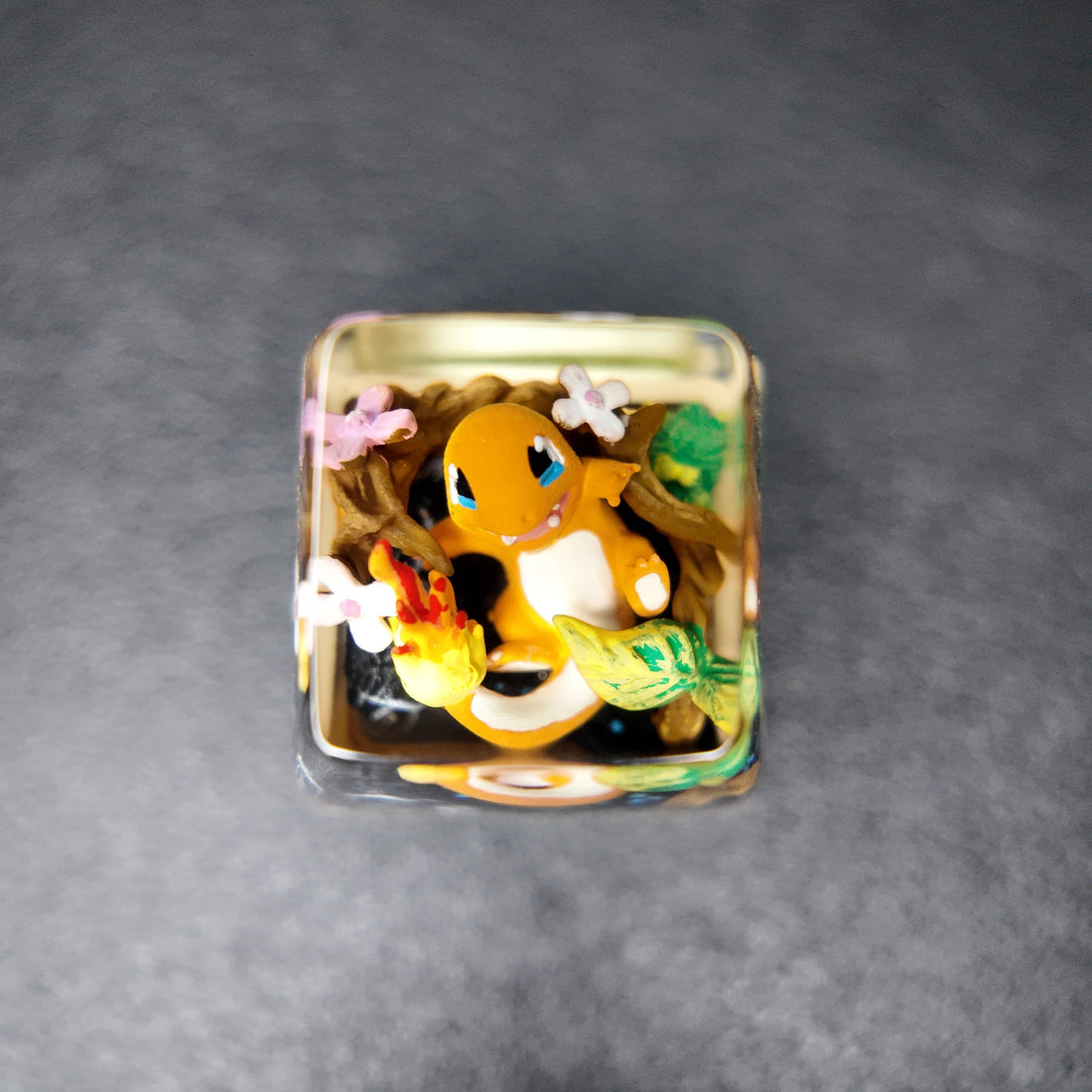 Charmander Resin Artisan Keycap: A Warm-Toned Collectible for Custom Keyboard Setups