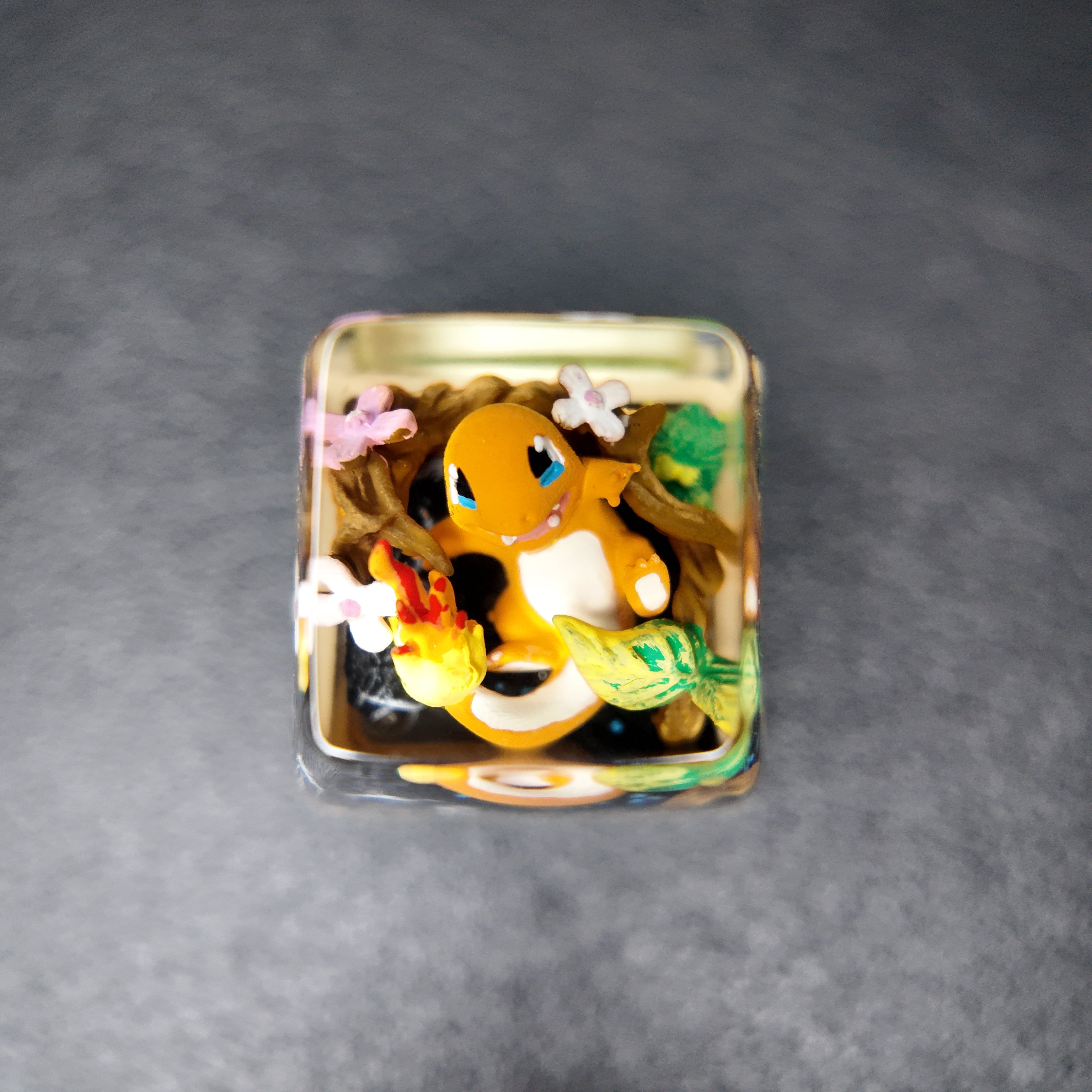 Charmander Resin Artisan Keycap: A Warm-Toned Collectible for Custom Keyboard Setups