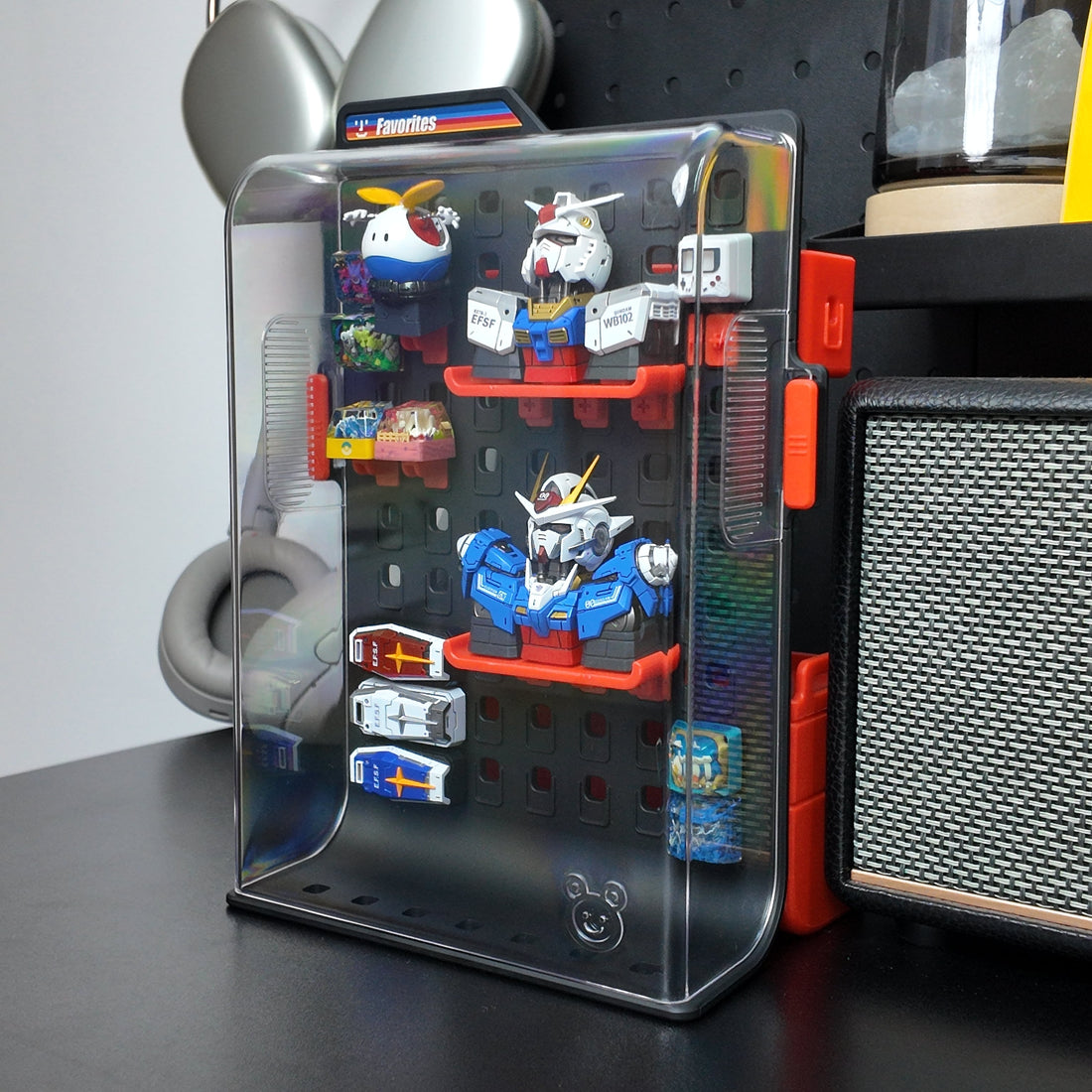Pegboard Display Box for artisan keycaps and collectibles