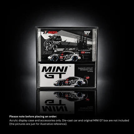 Porsche 911 GT3 R #77 Rexy – A Racing Legend Reimagined in a 1:64 Display Case