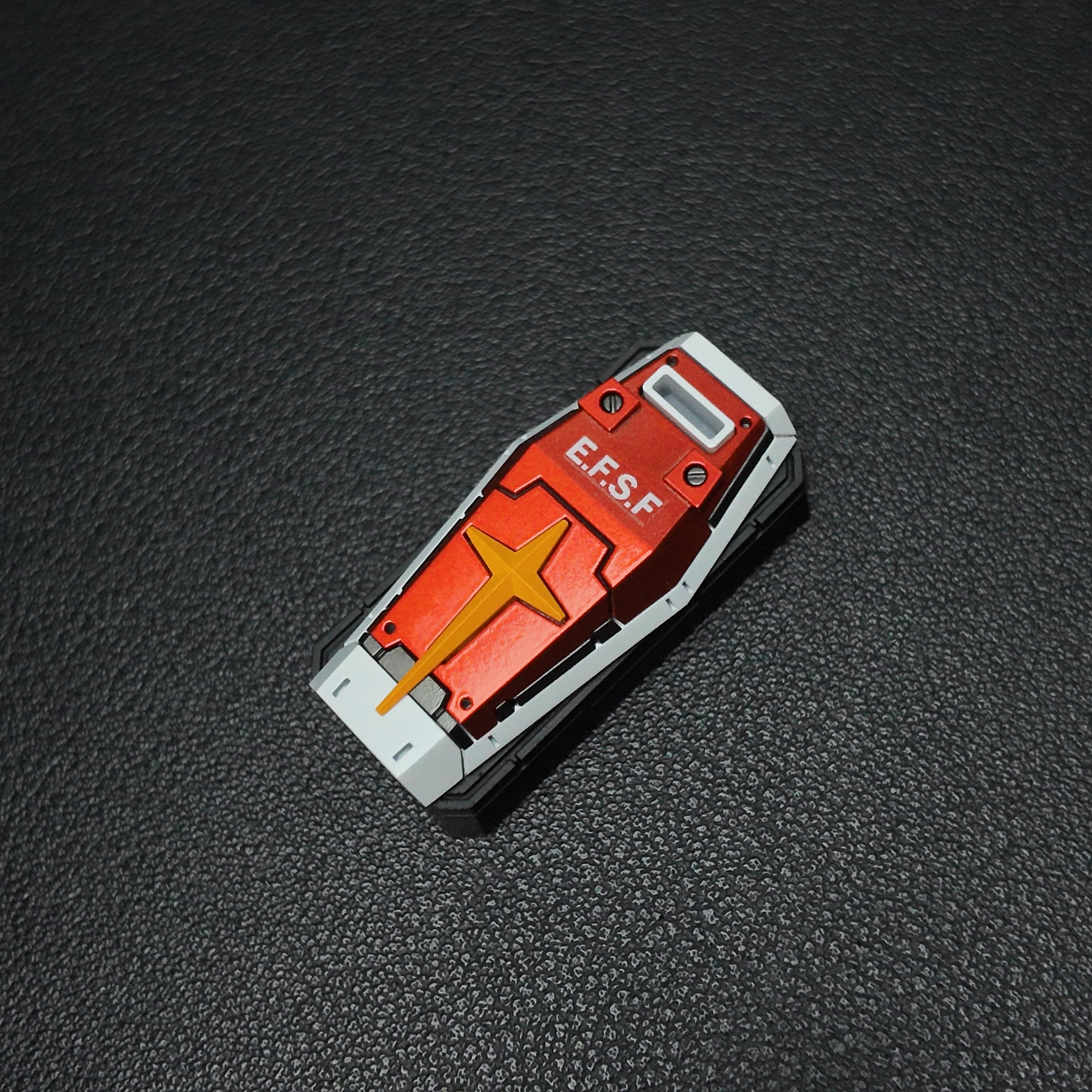 RX-78-2 Gundam artisan keycap blue resin shield mechanical keyboard keycap