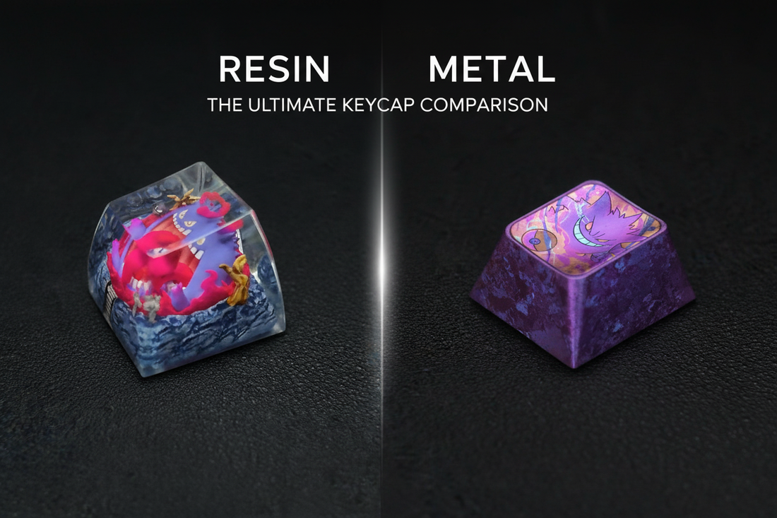 resin keycap, metal keycap, artisan keycap, collectible artisan keycap, mechanical keyboard keycap, anime keycap, custom keyboard setup, premium keycap