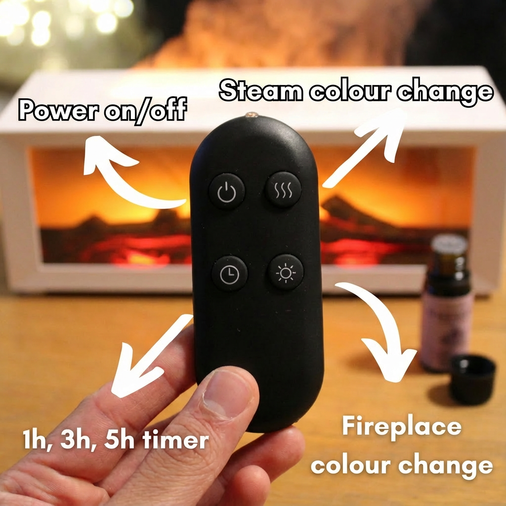 CozyFlame™ Fireplace Humidifier & Aroma Diffuser