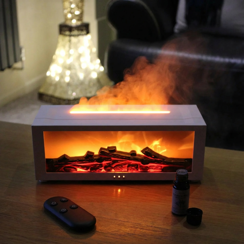 CozyFlame™ Fireplace Humidifier & Aroma Diffuser