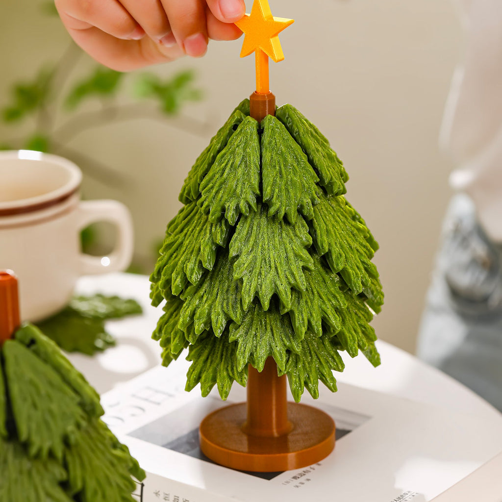 Christmas Tree Coaster & Trivet Set – Festive Tabletop Decor