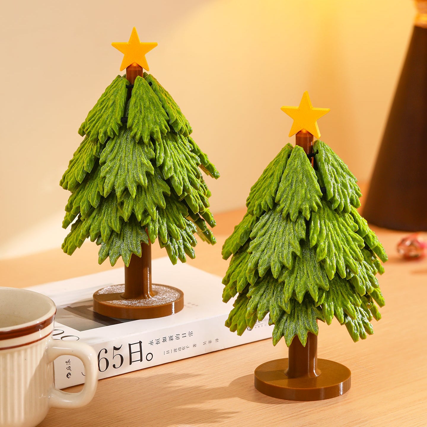 Christmas Tree Coaster & Trivet Set – Festive Tabletop Decor