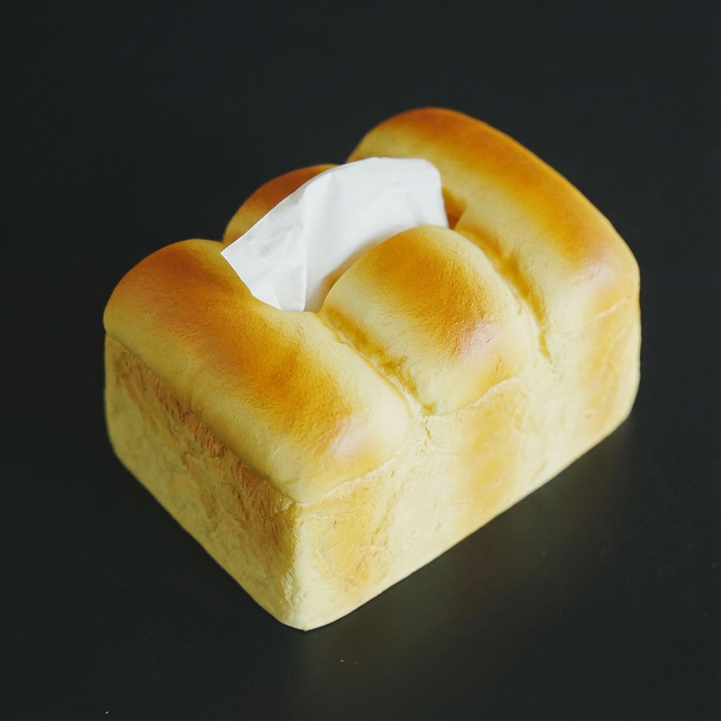 “Freshly Baked” Toast Tissue Box – Kawaii Bread Loaf Dispenser