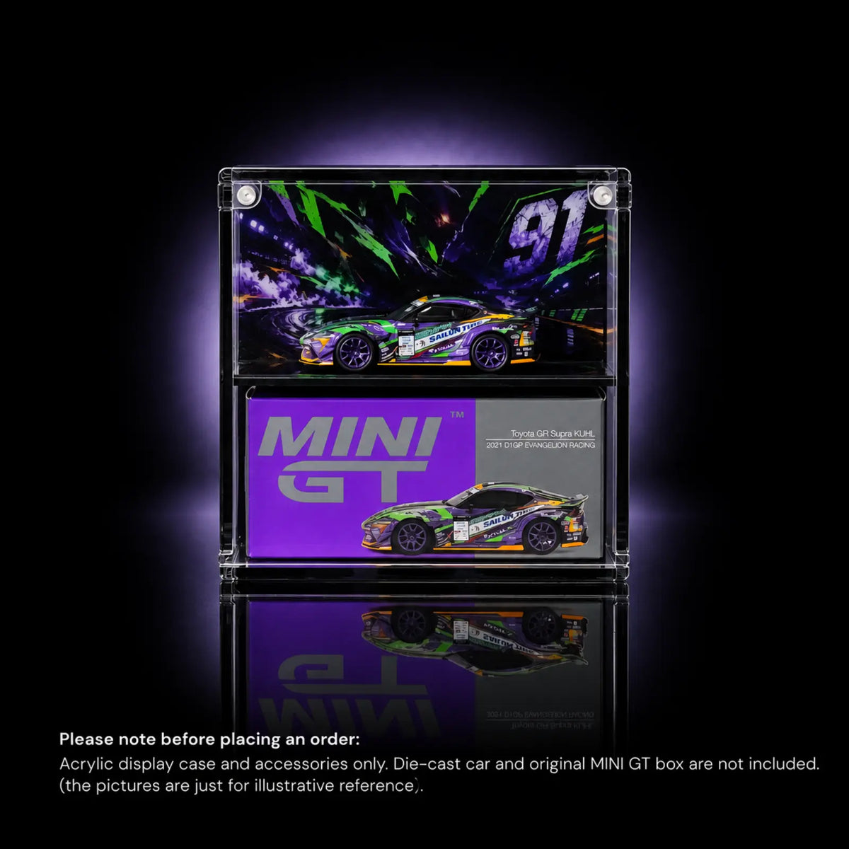 #91 Toyota GR Supra KUHL Acrylic Display Case