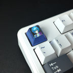 Ayanami Rei Titanium Artisan Keycap – Metal Collectible