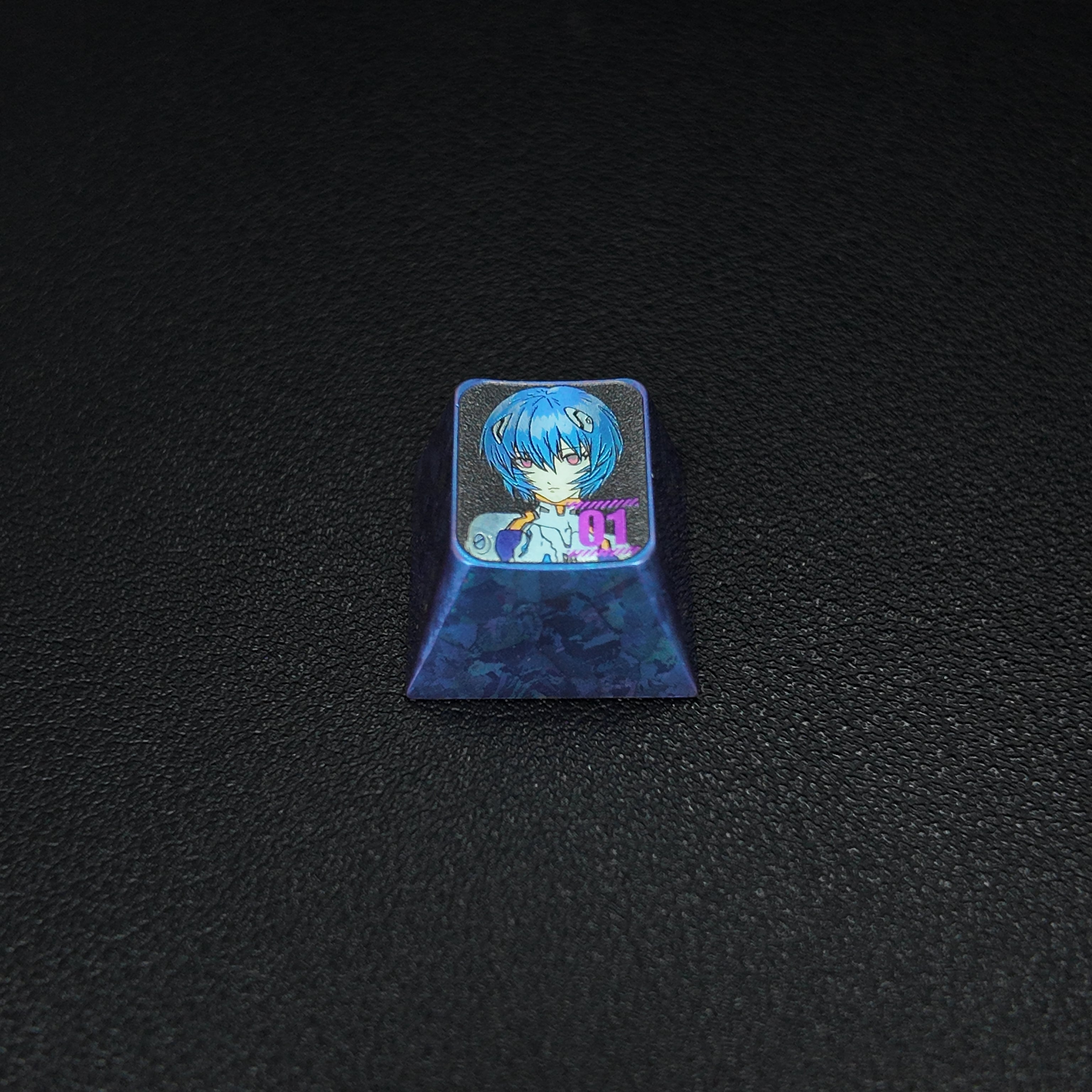 AYANAMI REI Titanium Keycap | Collectible Artisan Keycap