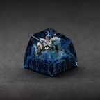 BLACK KYUREM Pokemon Artisan Keycap – Handmade Resin Collectible