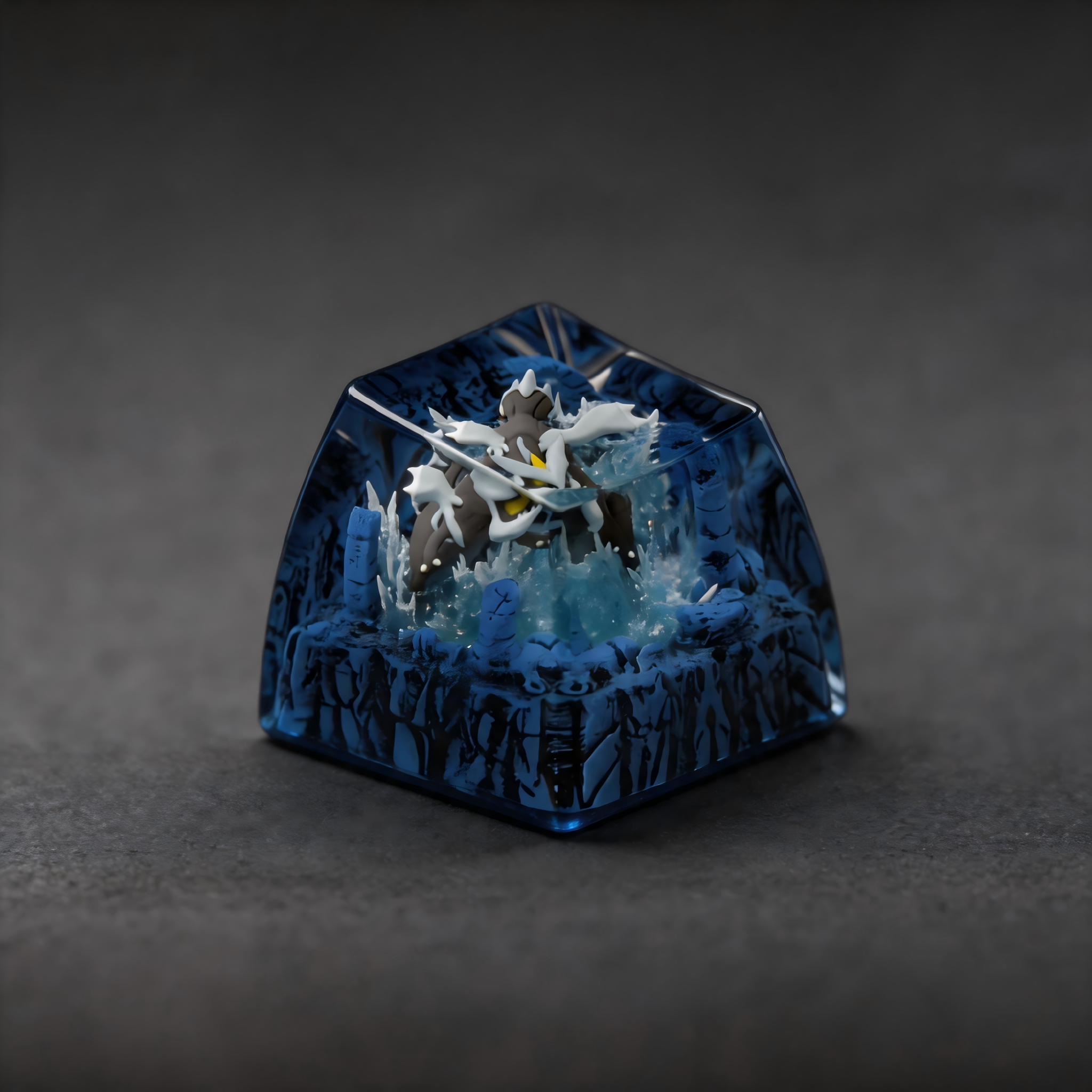 BLACK KYUREM Resin Keycap | Collectible Artisan Keycap