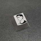Cristiano Ronaldo Football Artisan Keycap – Metal Collectible