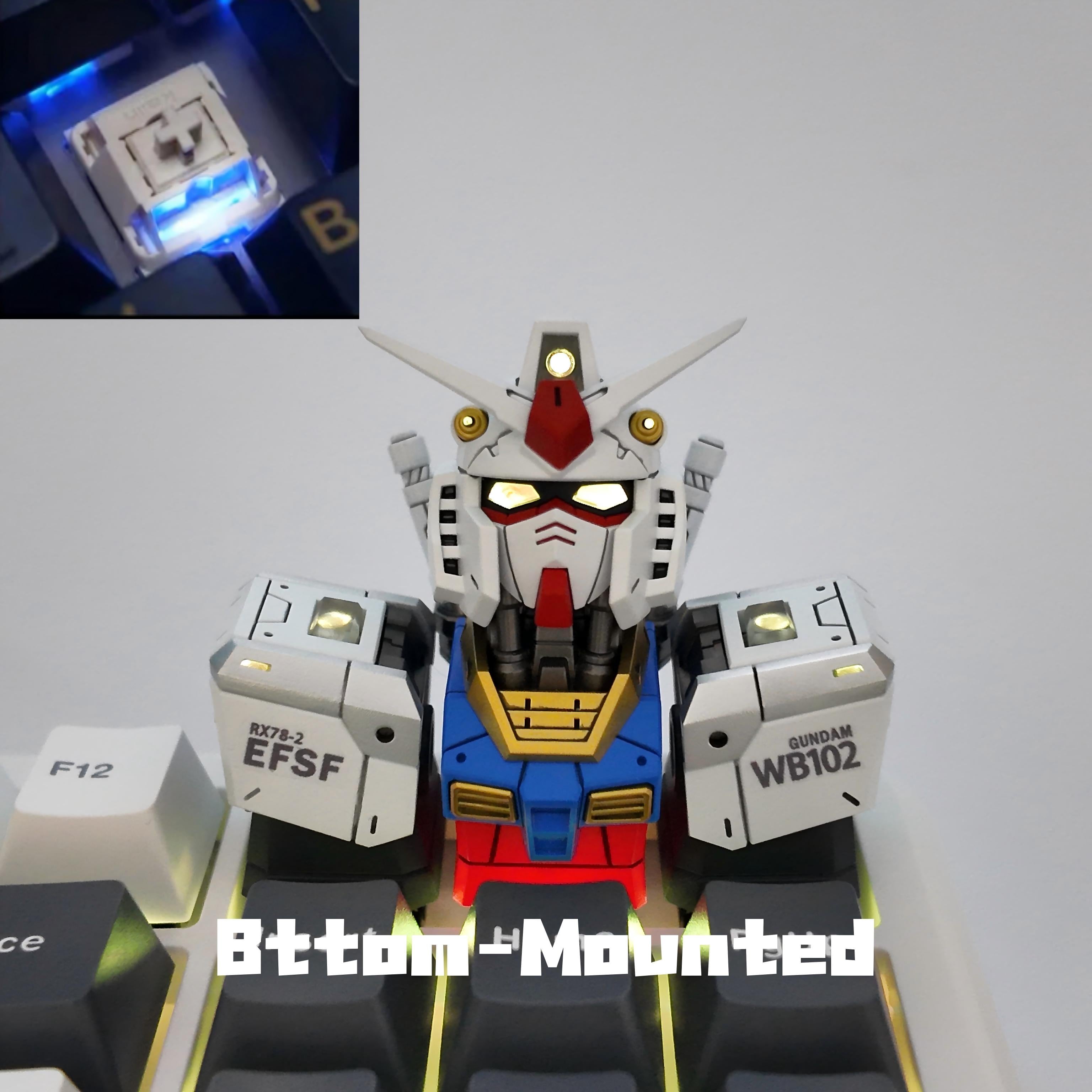 RX-78-2 Gundam Transformable Resin Keycap | Collectible Artisan Keycap