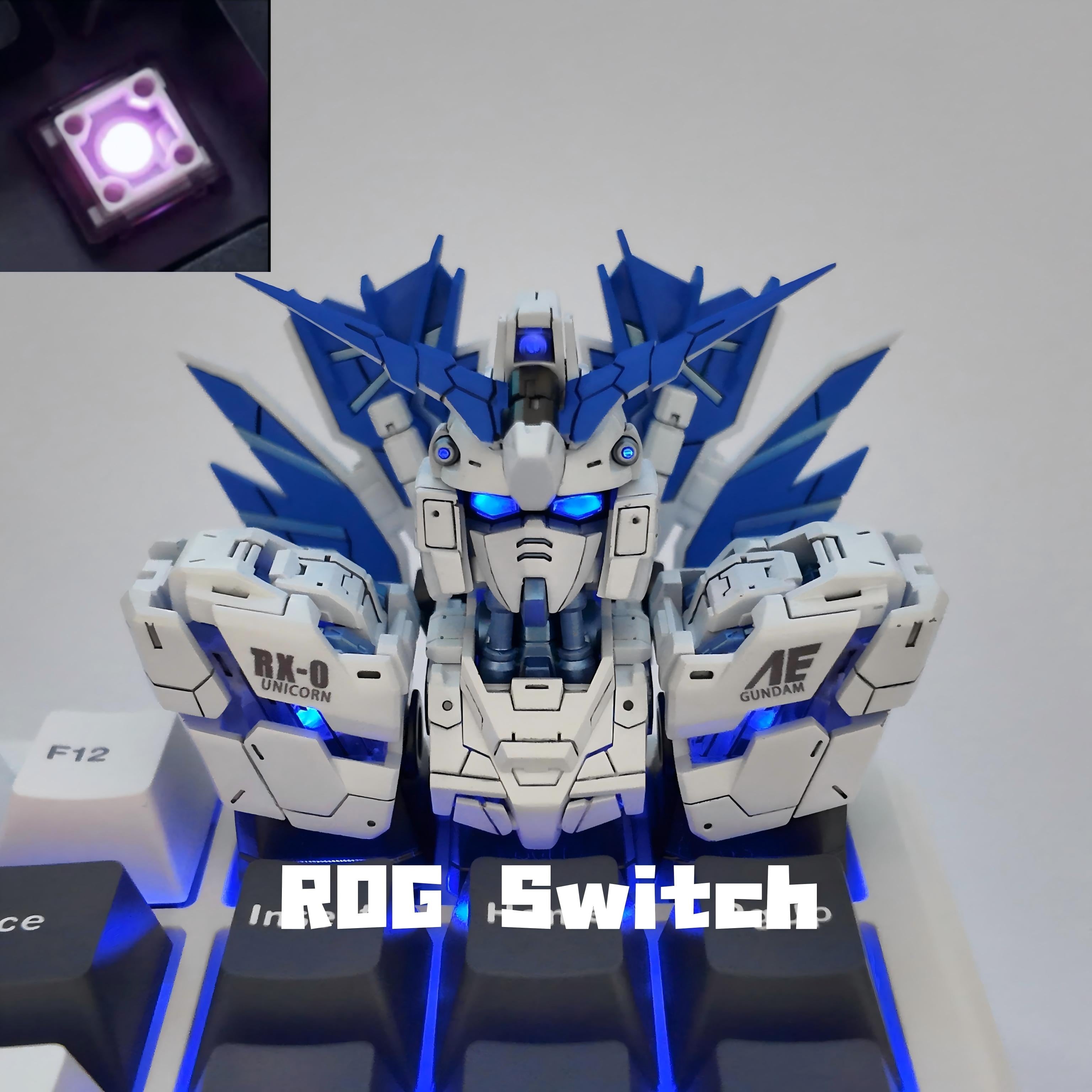 Unicorn Gundam Transformable Resin Keycap | Collectible Artisan Keycap