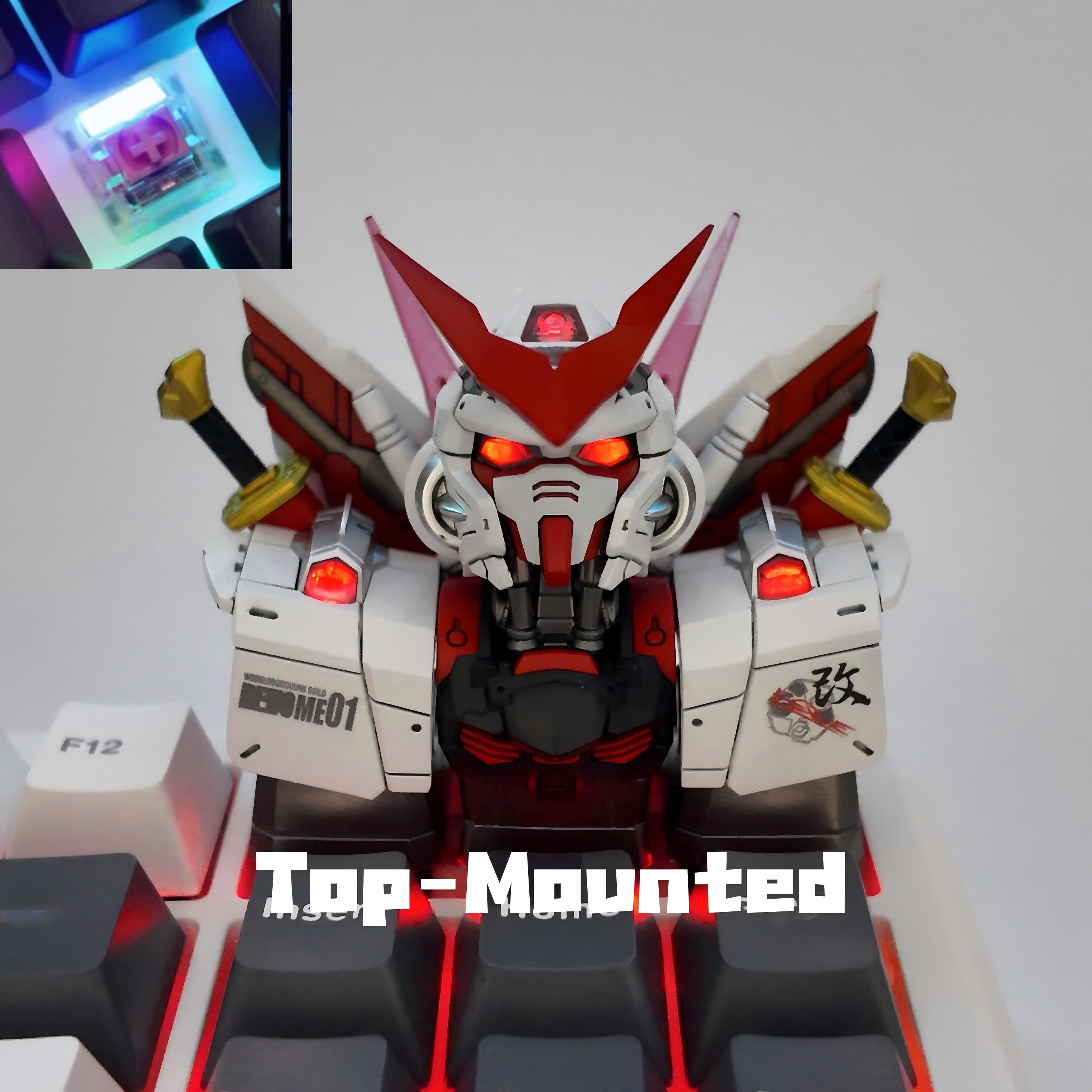 Gundam Astray Red Frame Resin Keycap | Collectible Artisan Keycap