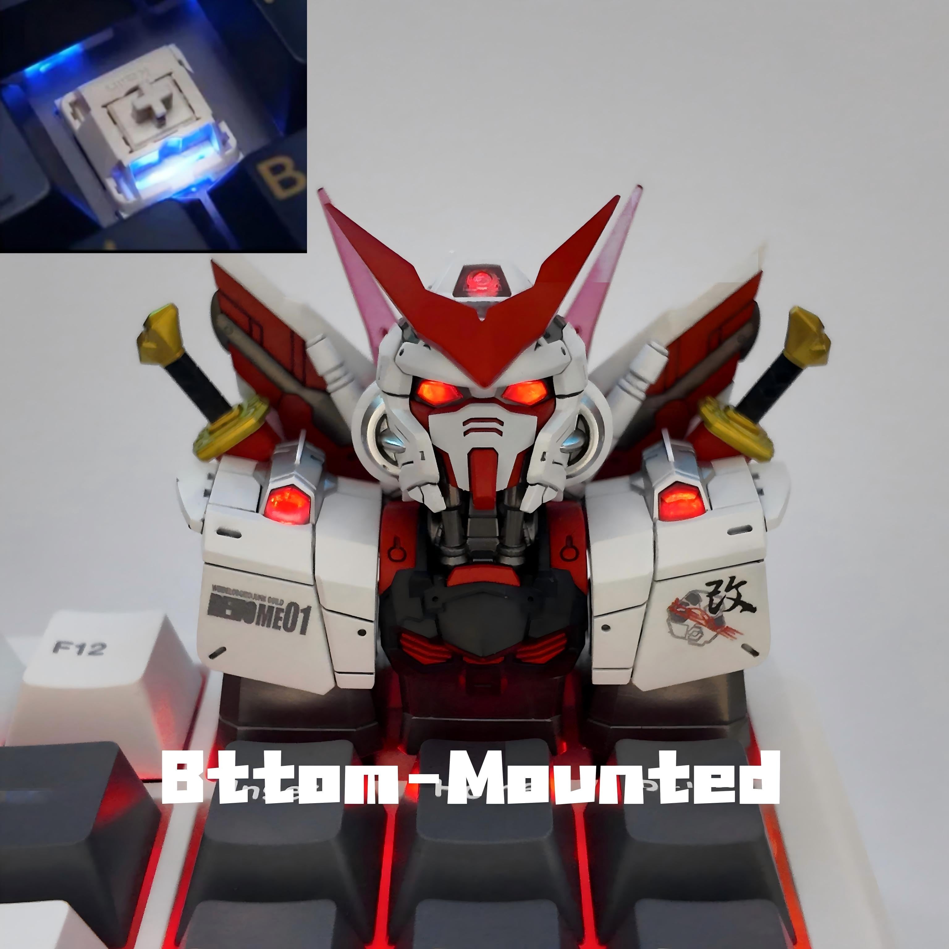 Gundam Astray Red Frame Resin Keycap | Collectible Artisan Keycap