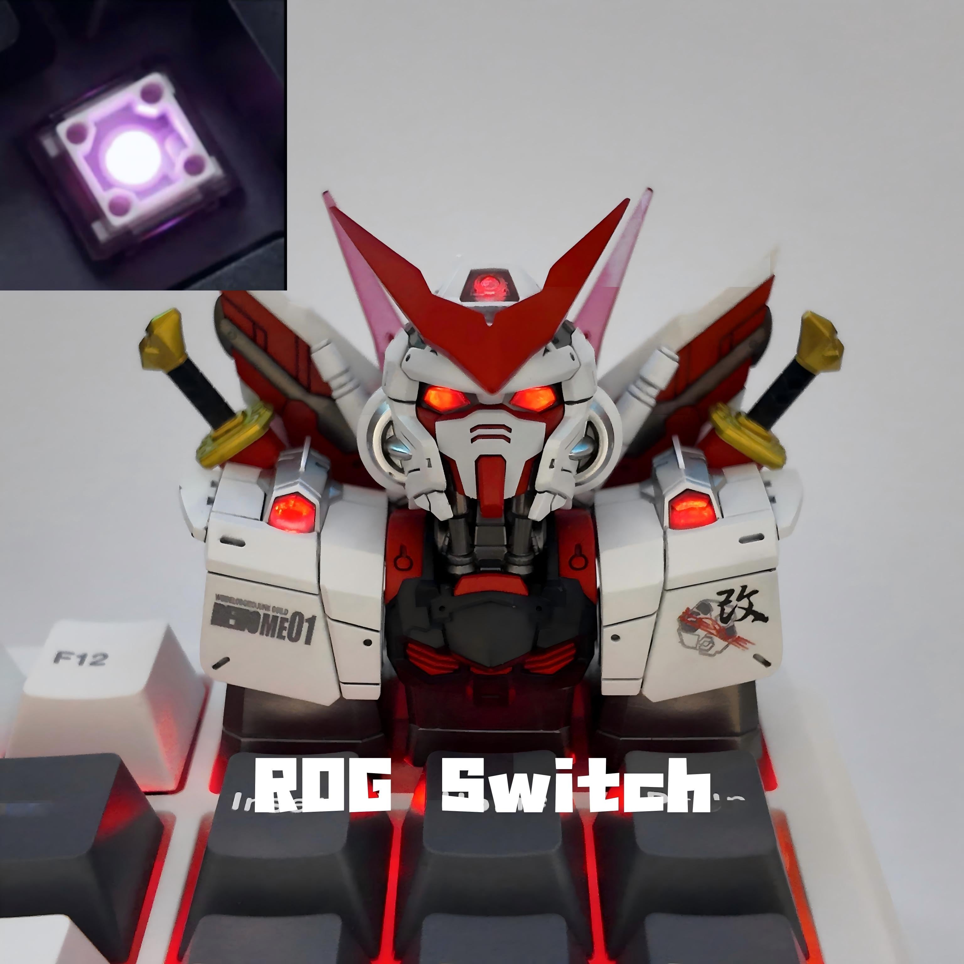 Gundam Astray Red Frame Resin Keycap | Collectible Artisan Keycap