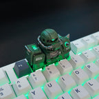 Zaku Light-Up Mecha artisan keycap handmade resin