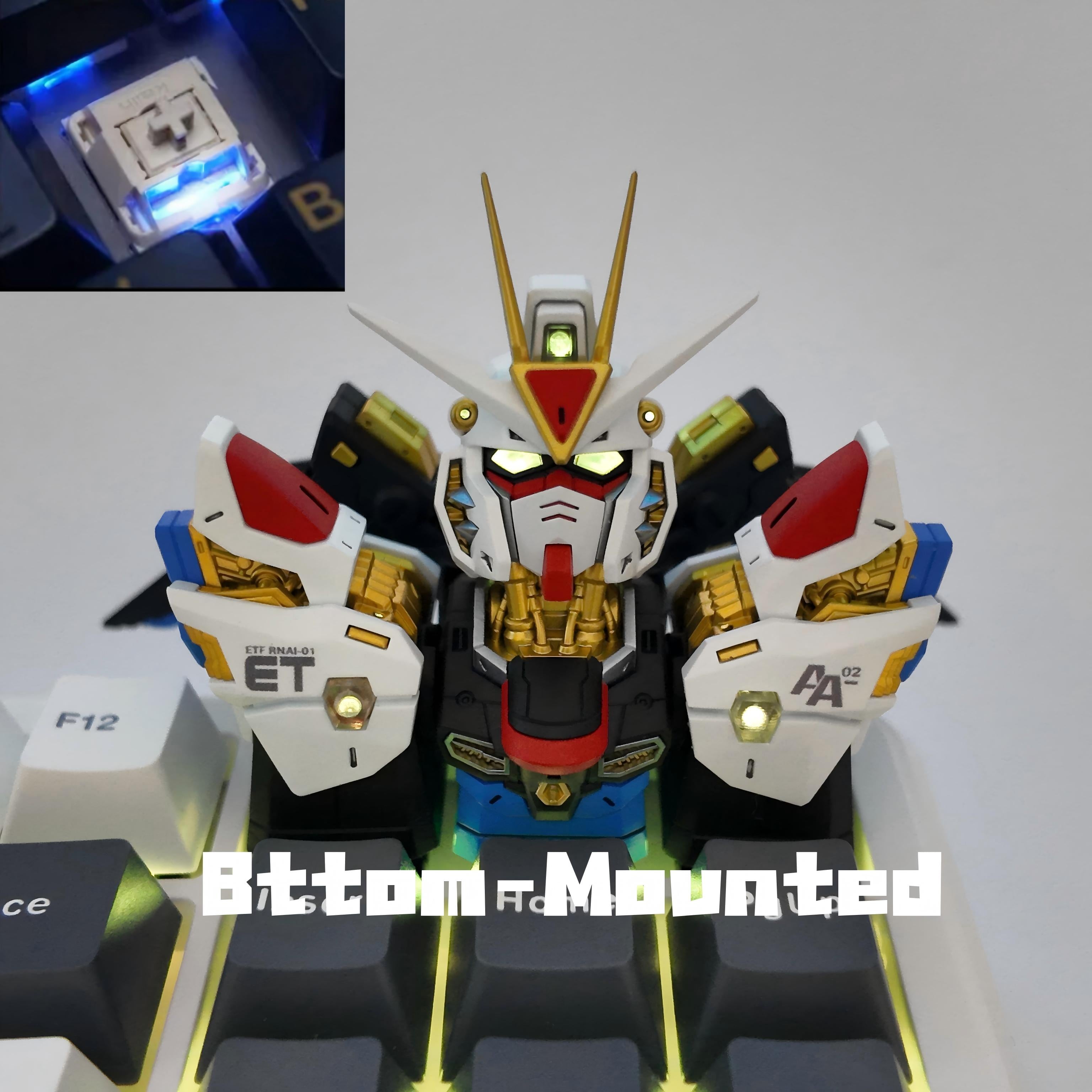 ZGMF-X20A Strike Freedom Gundam Resin Keycap | Collectible Artisan Keycap