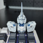 Unicorn Gundam Transformable Resin Keycap | Collectible Artisan Keycap
