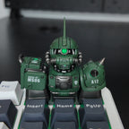 Zaku Light-Up Mecha artisan keycap handmade resin