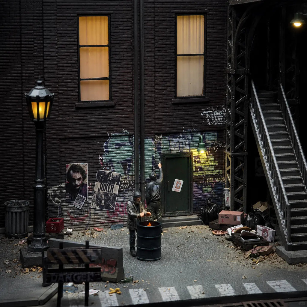 Handmade Dark Alley Diorama