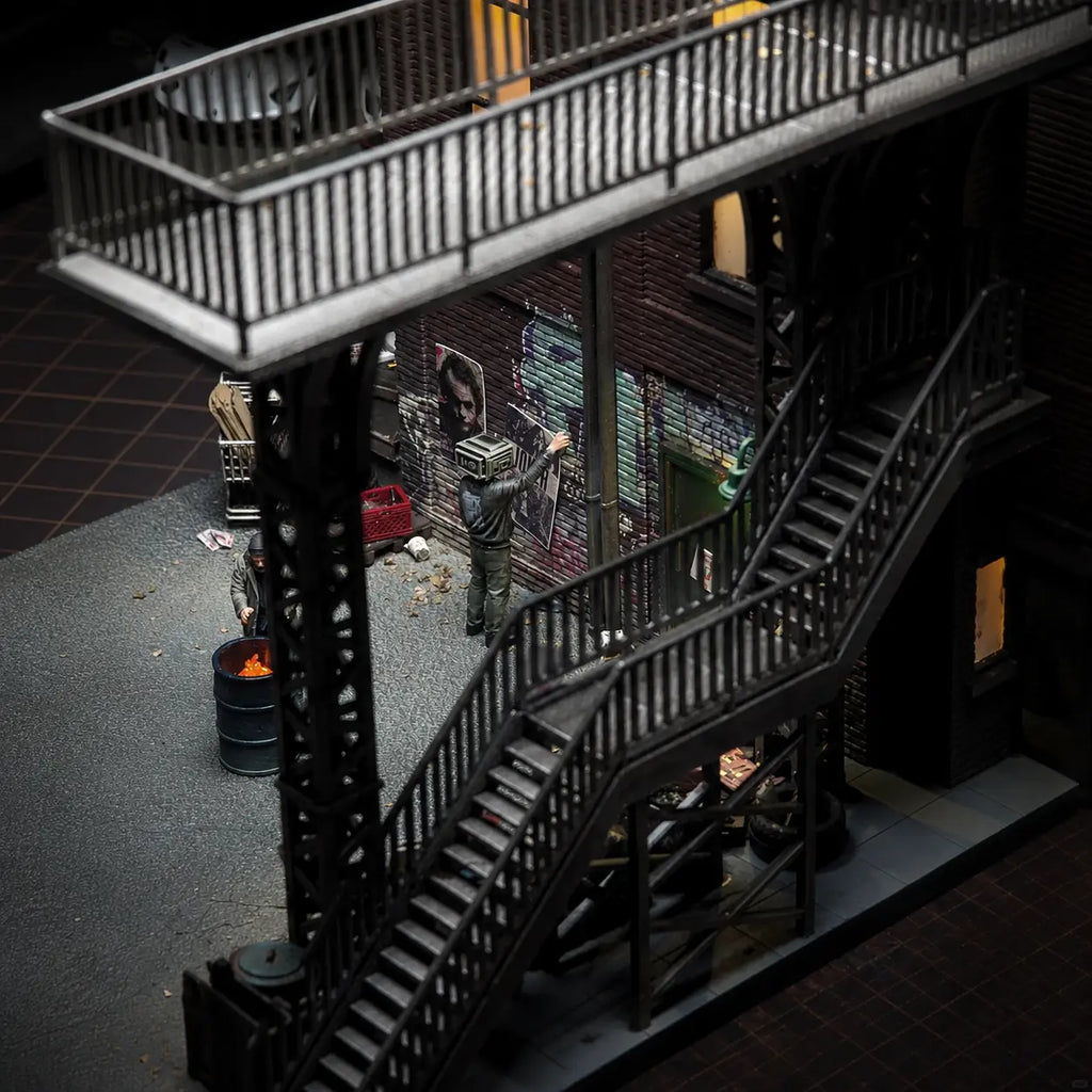 Handmade Dark Alley Diorama