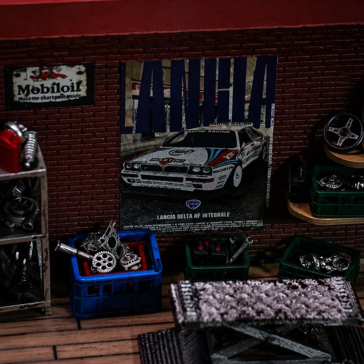 Handmade Repair Garage Diorama