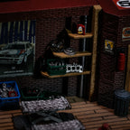 Handmade Repair Garage Diorama