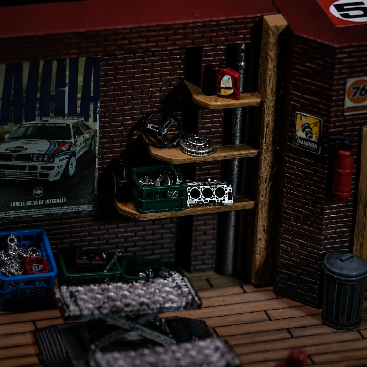 Handmade Repair Garage Diorama