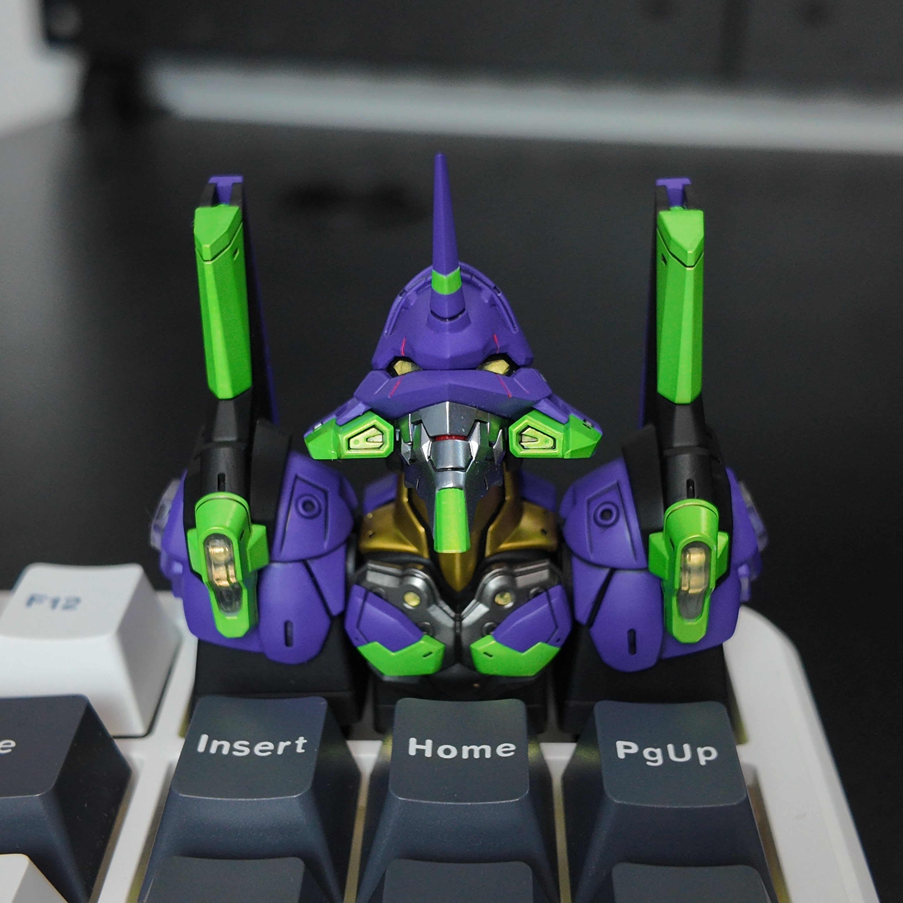 EVA Unit-01 artisan keycap handmade resin