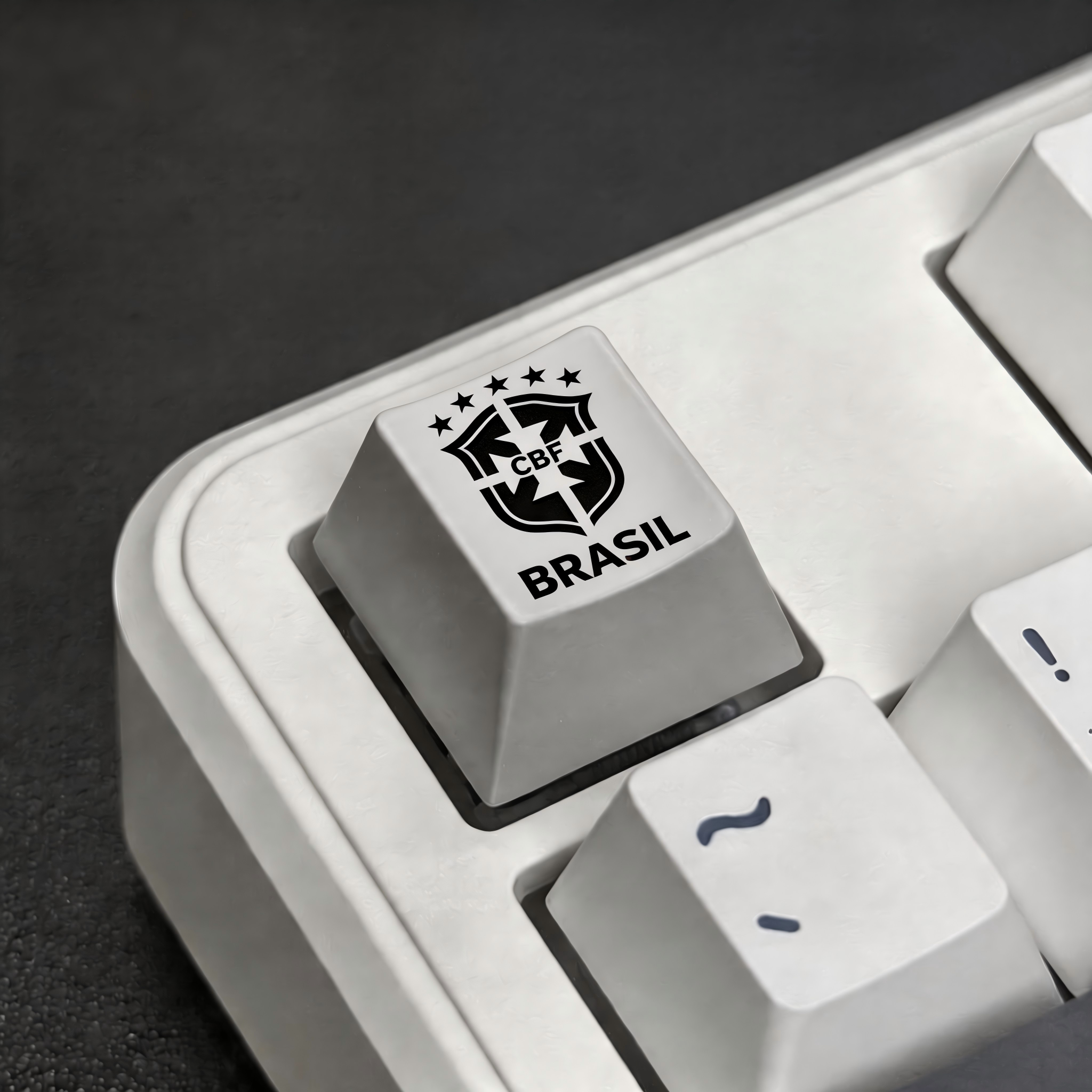 Brazil Crest Metal Artisan Keycap |  Collectible Artisan Keycap