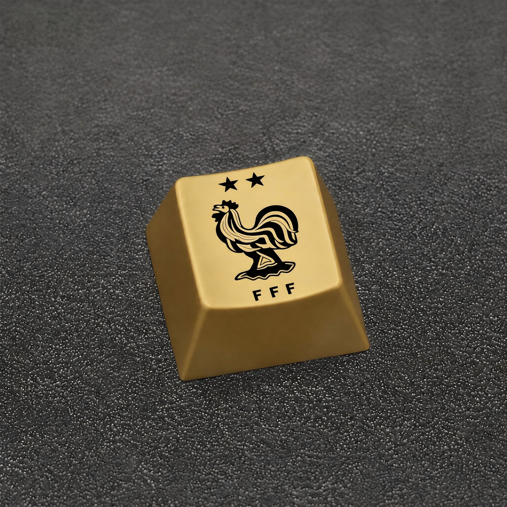 France Football Crest Artisan Keycap – Metal Collectible