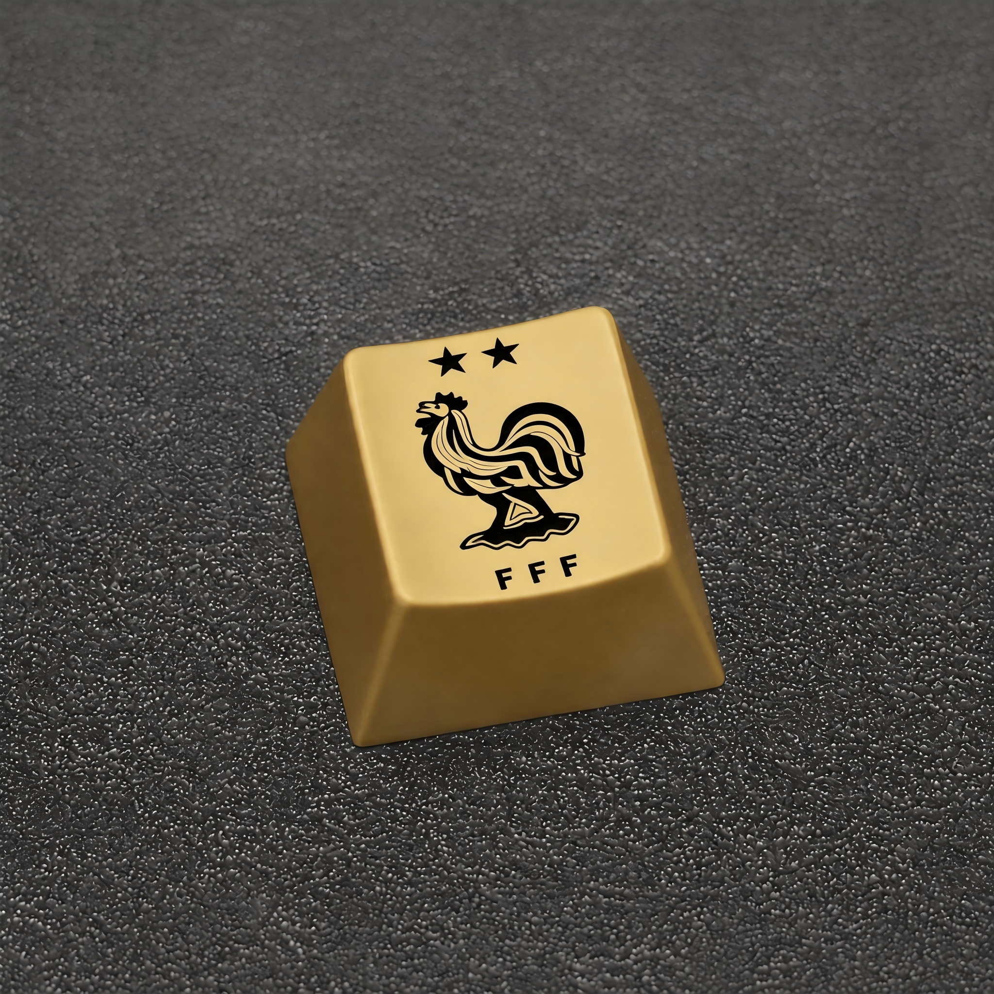 France Football Crest Artisan Keycap – Metal Collectible