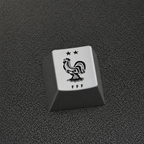 France Football Crest Artisan Keycap – Metal Collectible