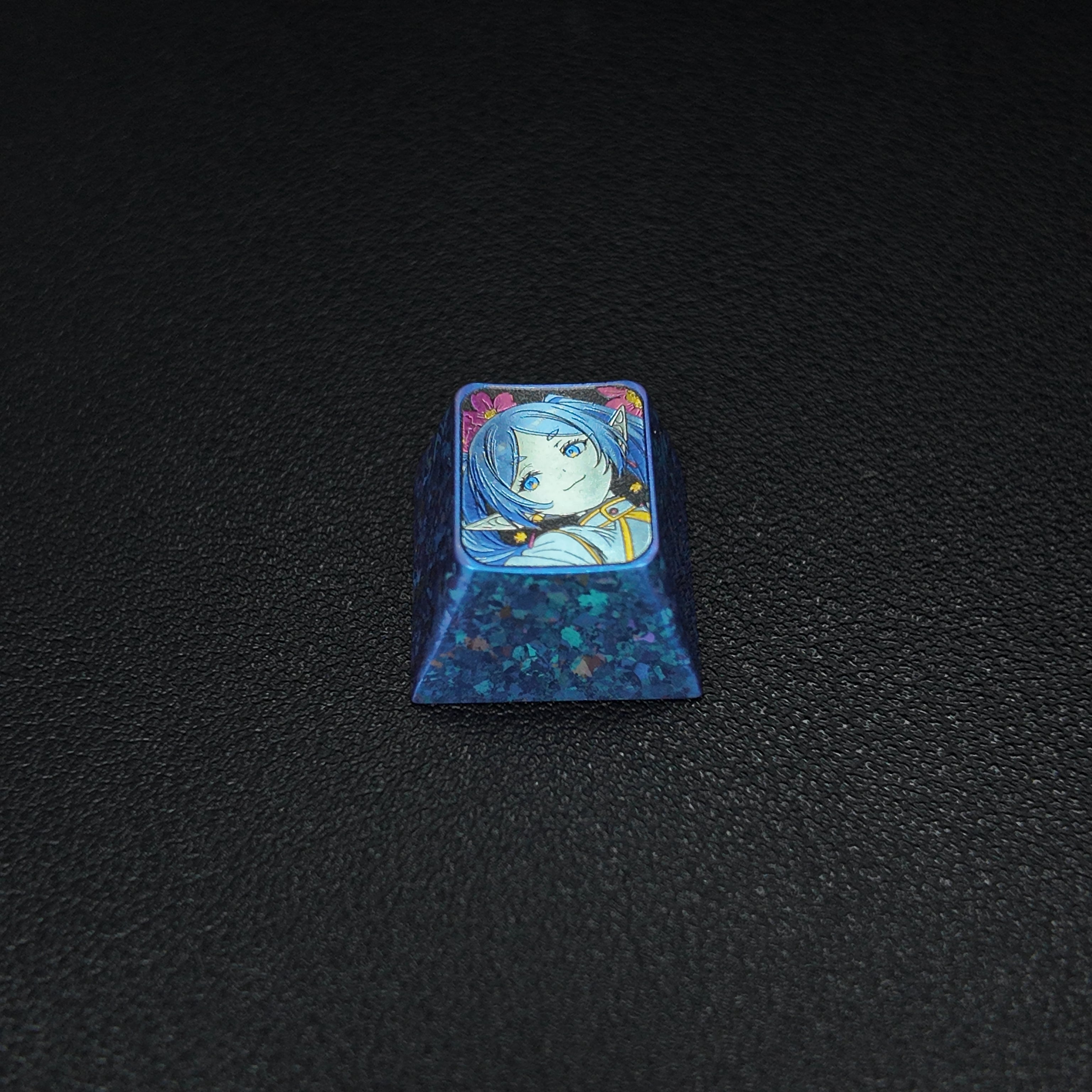 Frieren Titanium Artisan Keycap – Metal Collectible