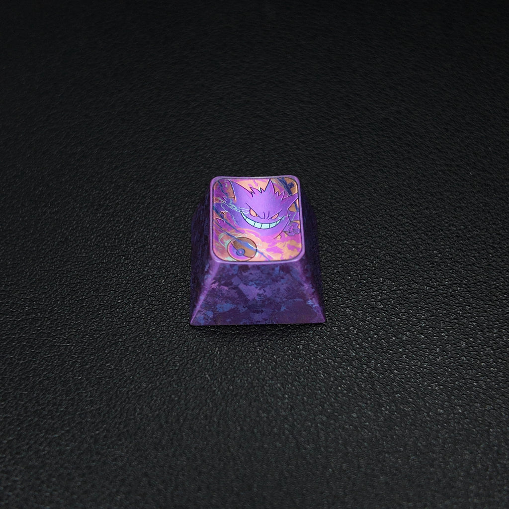 GENGAR Titanium Metal Keycap | Collectible Artisan Keycap