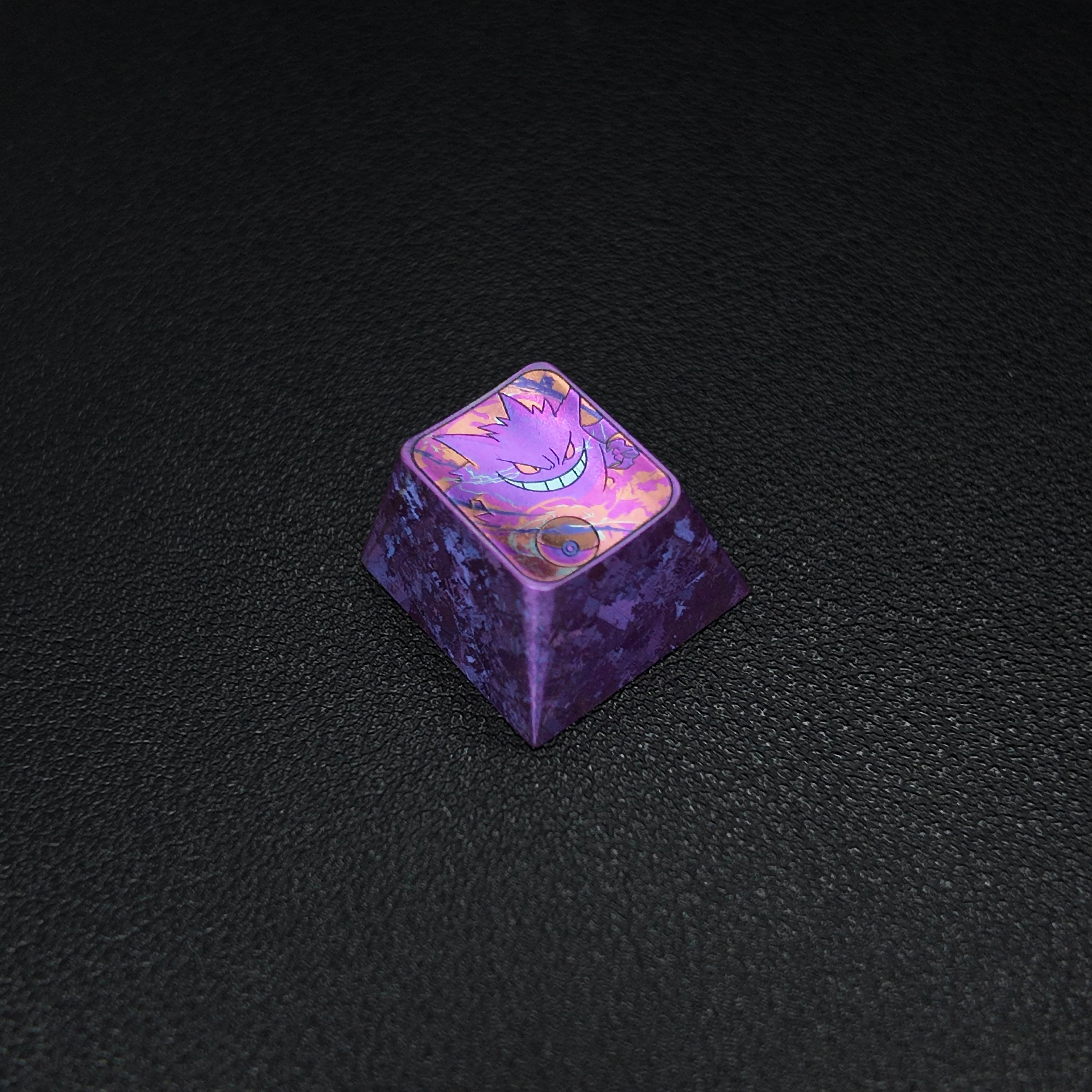 GENGAR Titanium Metal Keycap | Collectible Artisan Keycap
