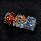 HOENN TRIO Pokemon Artisan Keycap – Handmade Resin Collectible（Free key puller with purchase）
