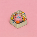 JIGGLYPUFF  Pokemon Artisan Keycap – Handmade Resin Collectible