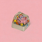 JIGGLYPUFF  Pokemon Artisan Keycap – Handmade Resin Collectible