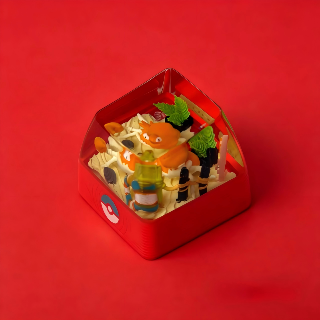 KINGLER Pokemon Artisan Keycap – Handmade Resin Collectible