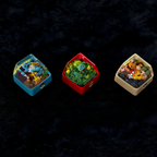 Kanto Starters Starters Resin Keycap | Collectible Artisan Keycap（Free key puller with purchase）
