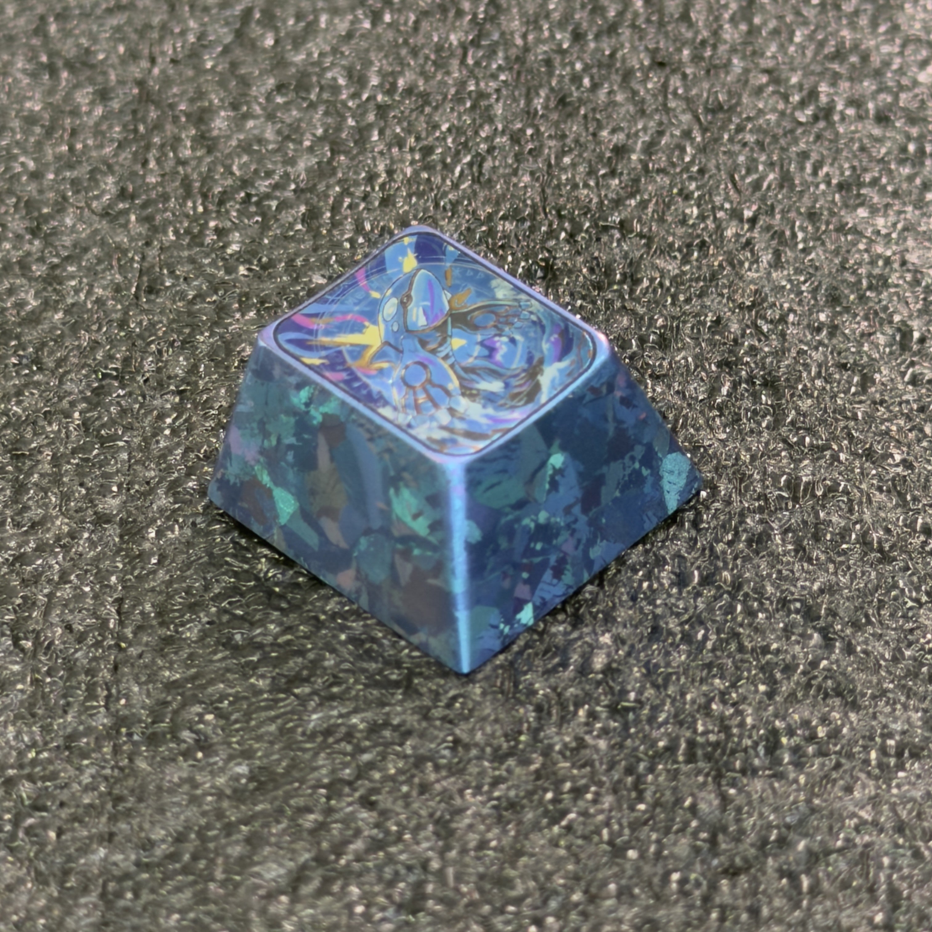 Kyogre Titanium Artisan Keycap – Metal Collectible