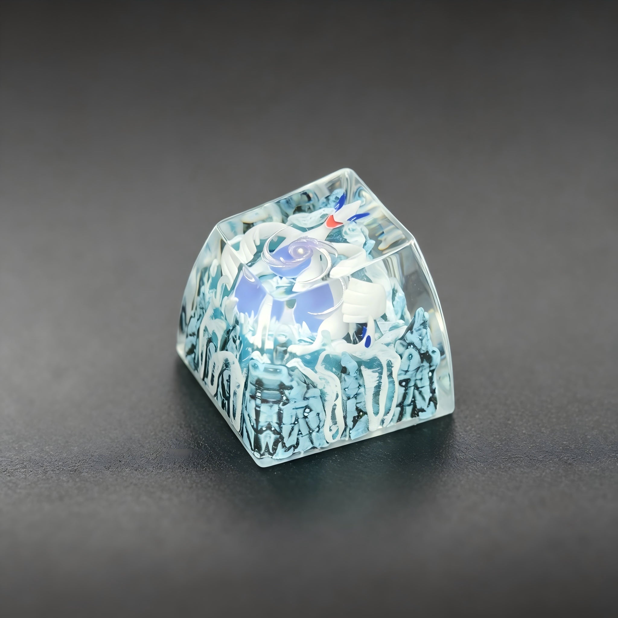 Lugia Pokemon Artisan Keycap – Handmade Resin Collectible
