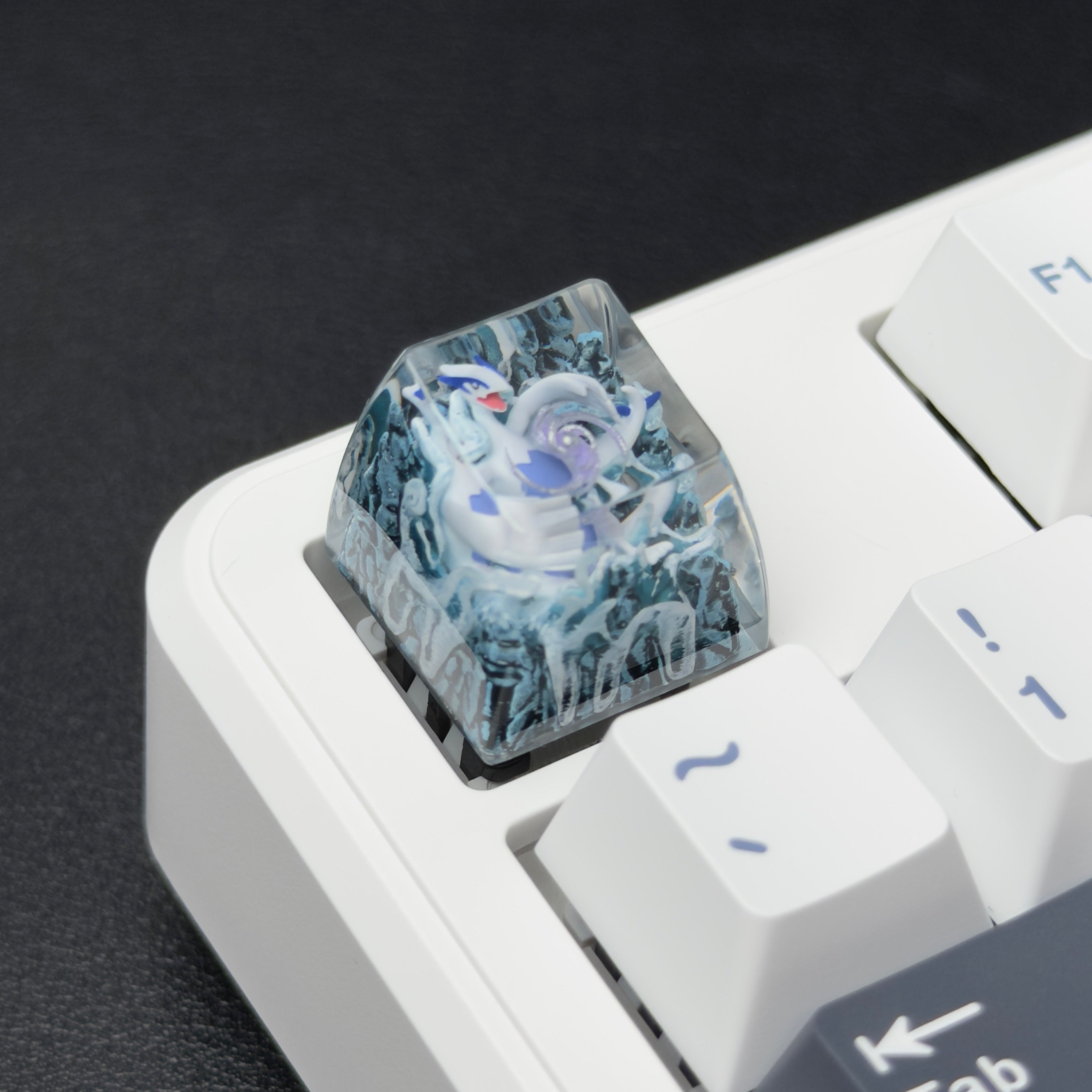 Lugia Pokemon Artisan Keycap – Handmade Resin Collectible