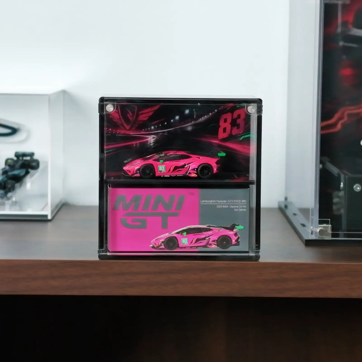#83 Lamborghini Huracan GT3 EVO2  Iron Dames Acrylic Display Case