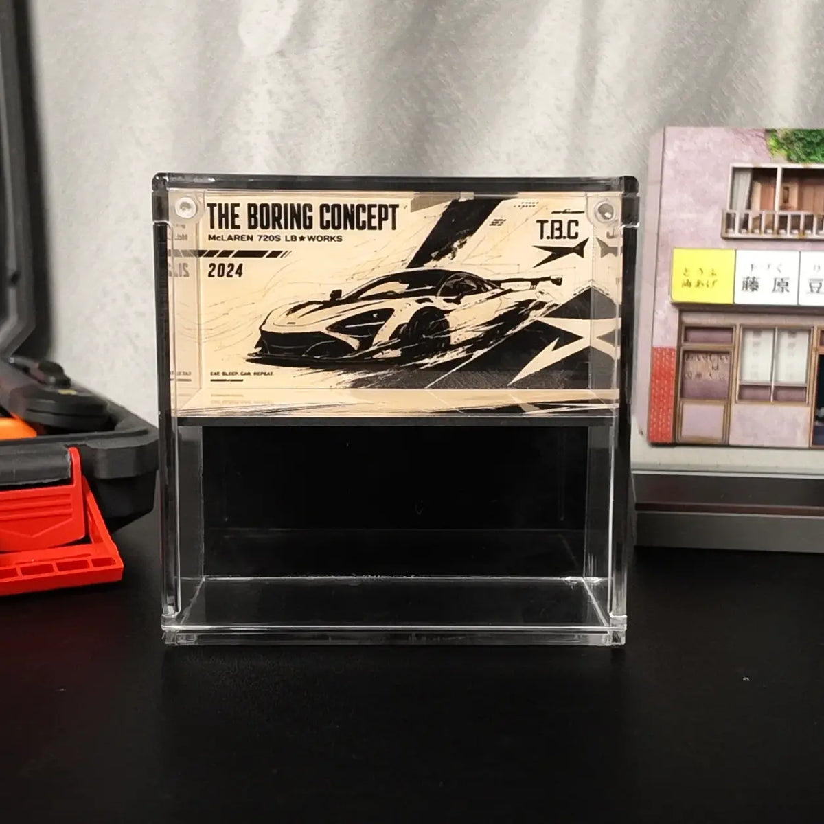 McLaren 720S LB Works The Boring Concept 2.0 Acrylic Display Case